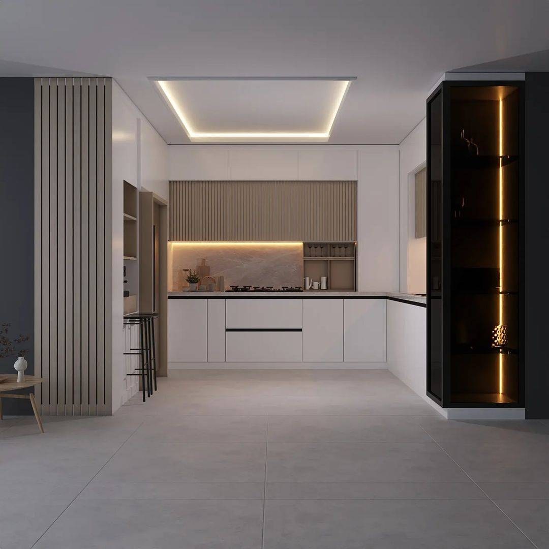 کابینت مدرن هایگلاس آشپزخانه و ممبران